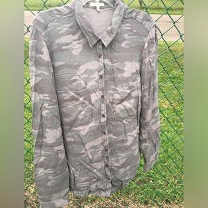 Camo Button Up